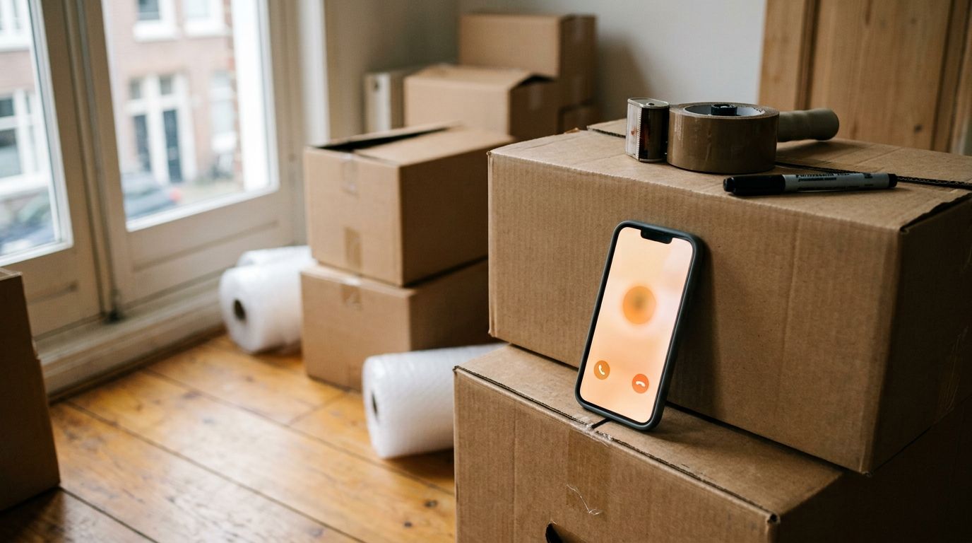 AI-routing verhuisbedrijf: spoed en offerte uit elkaar