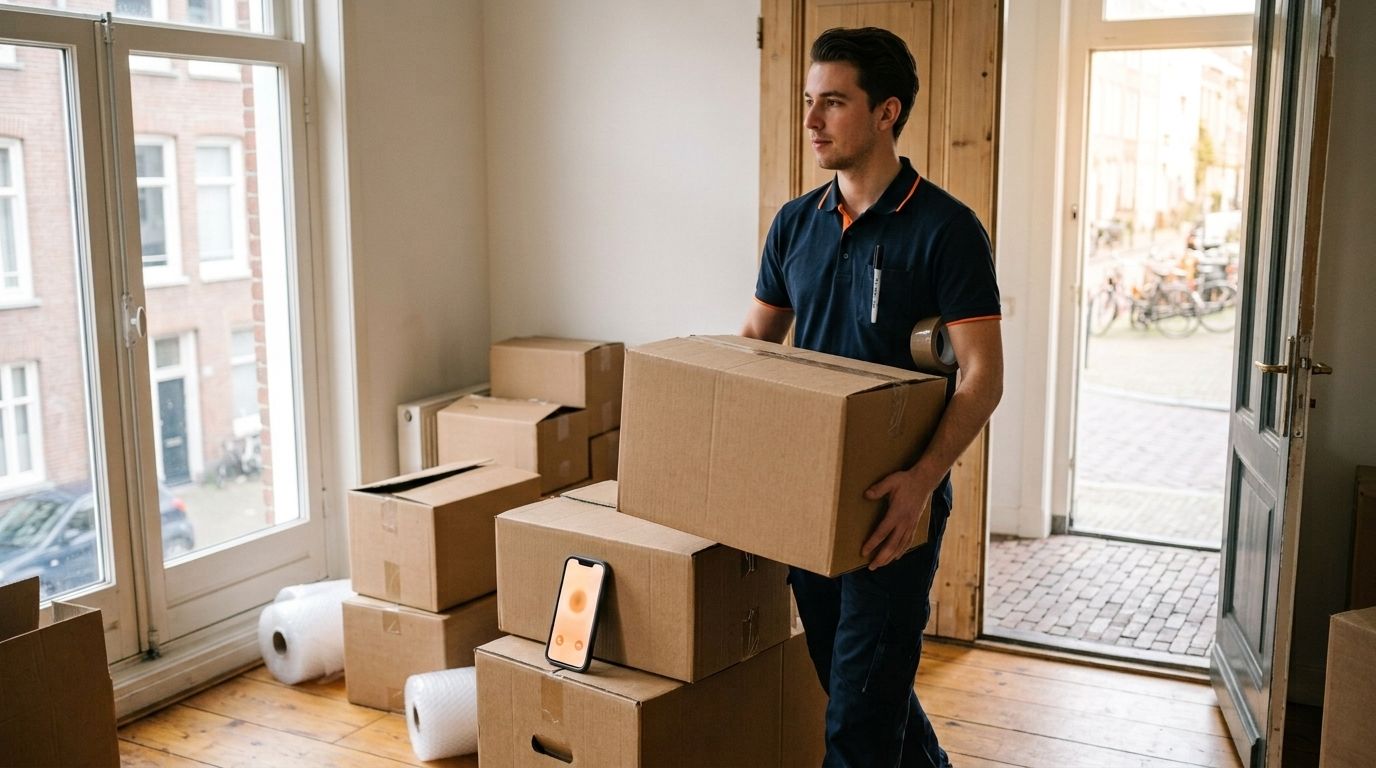 AI-routing verhuisbedrijf: spoed en offerte uit elkaar