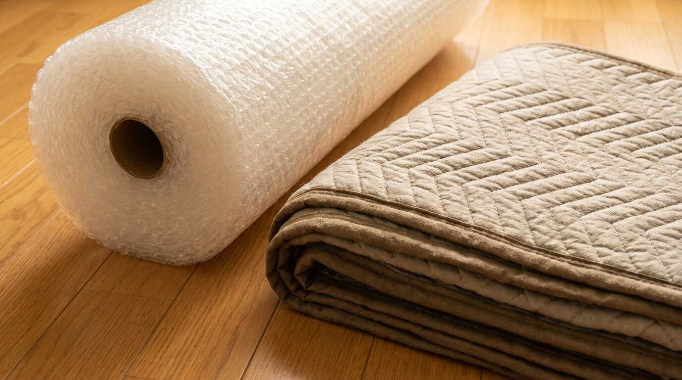 Verhuisdozen in een licht appartement