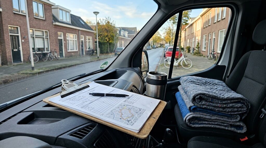 Professioneel ingepakte verhuisdozen met kleurcodering