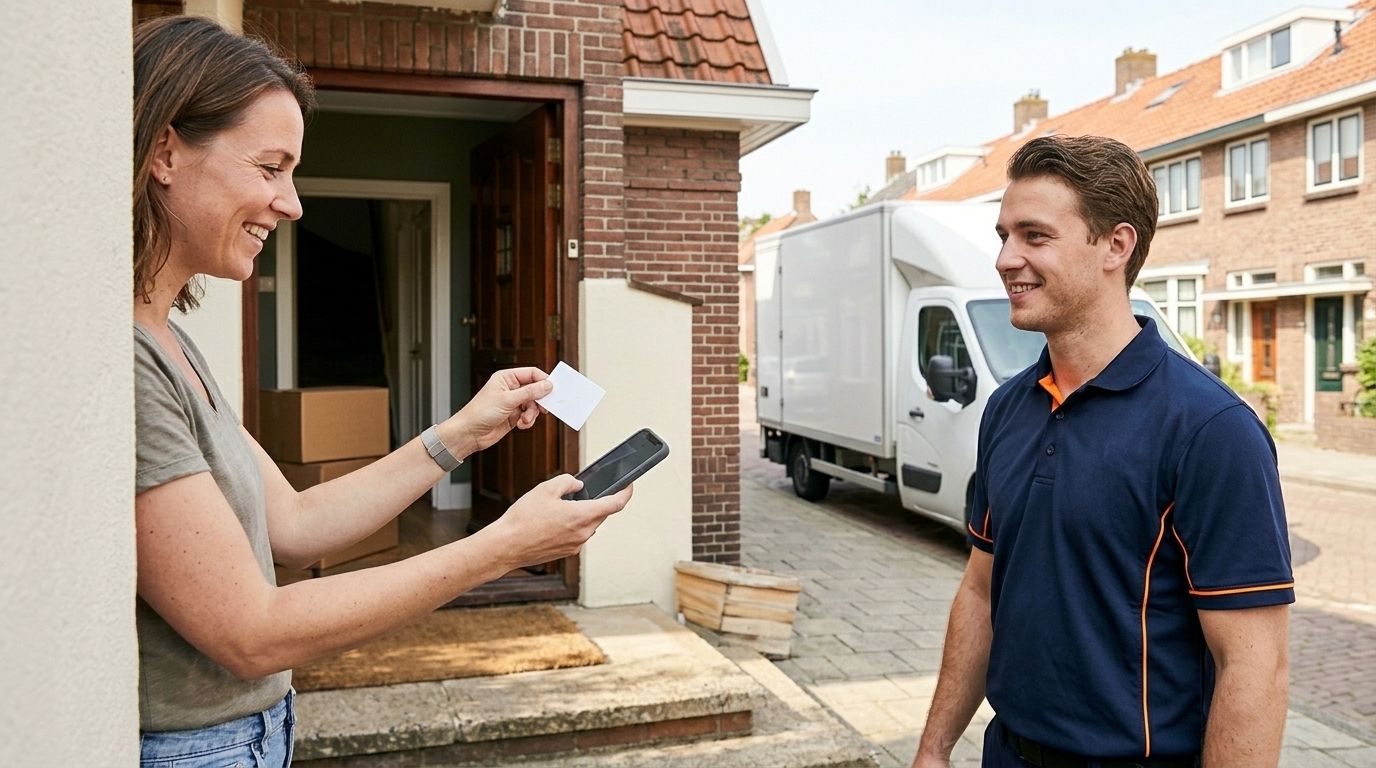 Review-hardware in de verhuisbus: NFC, QR of display?