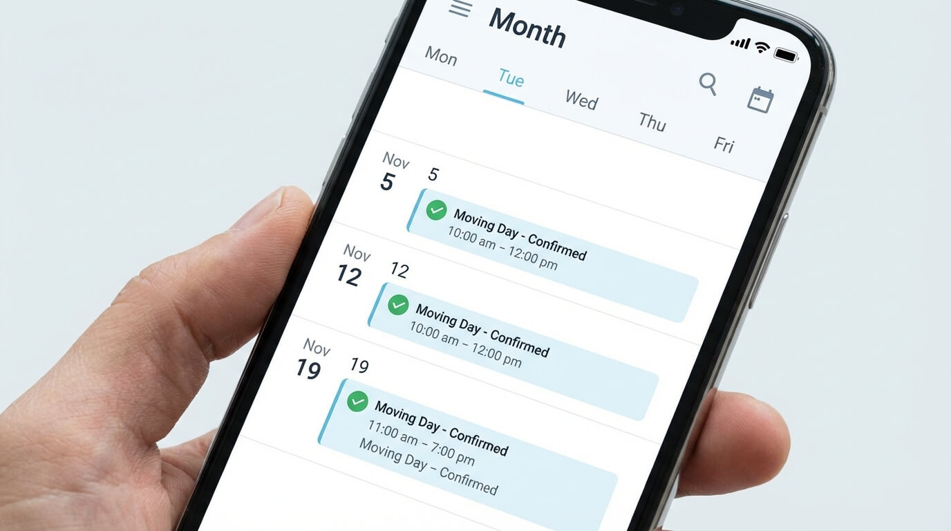 Verhuisherinnering automatisch