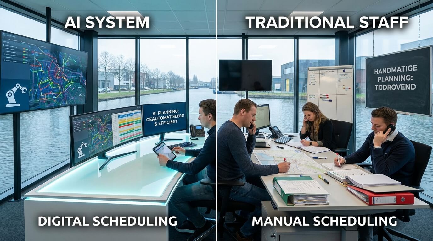 VerhuizerAI vs. Kantoorpersoneel: Waarom meer betalen als het minder oplevert?