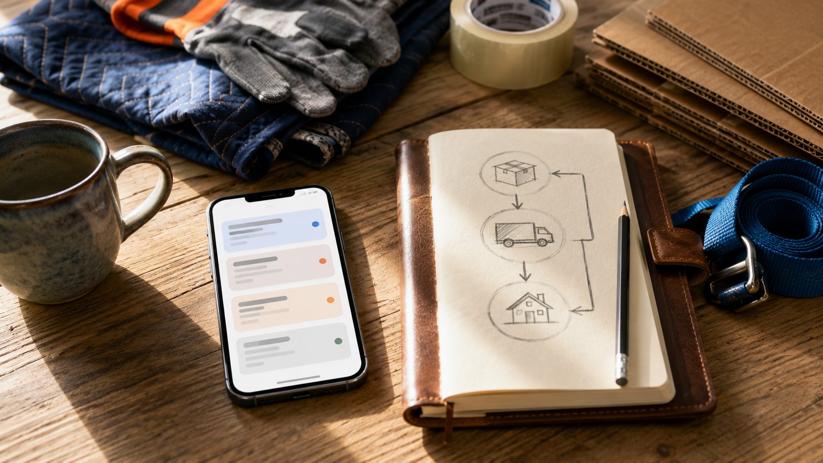Flat-lay automatisering tools voor verhuisbedrijven