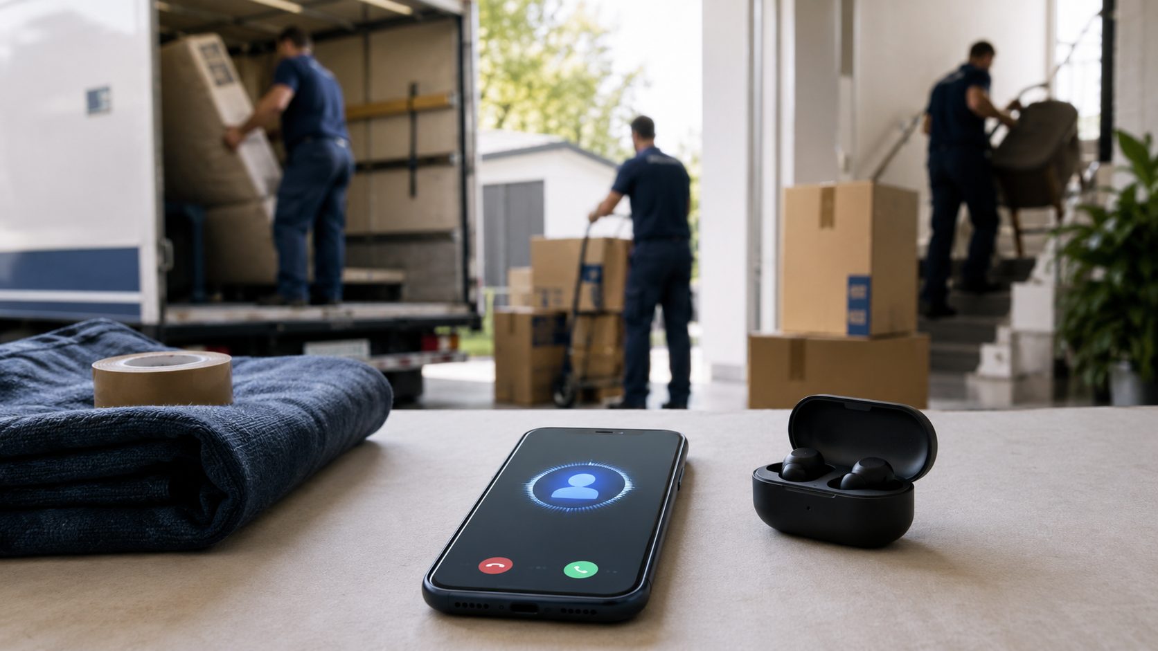 Voice AI telefonist voor verhuizers — automatische oproep-beantwoording